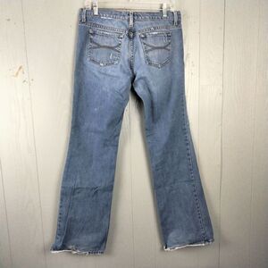 Juicy Couture Bootcut Jeans Womens 29 Blue Distressed Y2K Cowgirl Actual 32X32